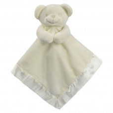 BC21-C: Cream Bear Comforter with Satin Back